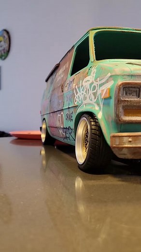 stance van #chevy #g20van #tag #graffiti #custom #miniature #scale #prusa #rctrucks #hobby #3dprinting #rc #g20 #stance #lowered