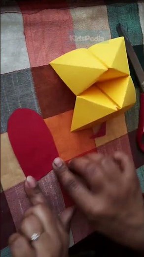 Origami- A Dog Puppet 🐶. How to make an easy Paper Dog hand Puppet just in 5min. #puppet