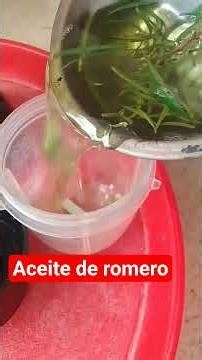 “Mi secreto para el cabello 😳🌿 | Aceite de romero casero paso a paso”