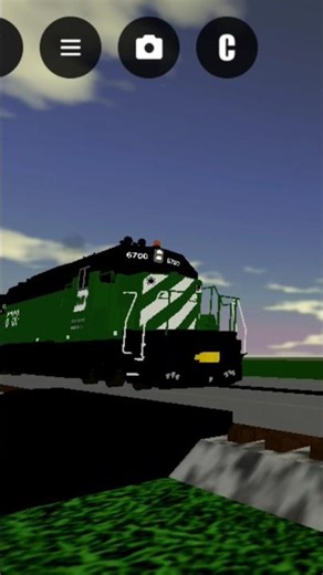 Burlington Northern manifest train in Ro Scale
