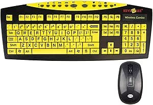 Wireless Large Print Keyboard and Wireless Mouse Bundle Set (Keys U See). Find Nano USB Receiver Located Inside Mouse Battery Compartment.