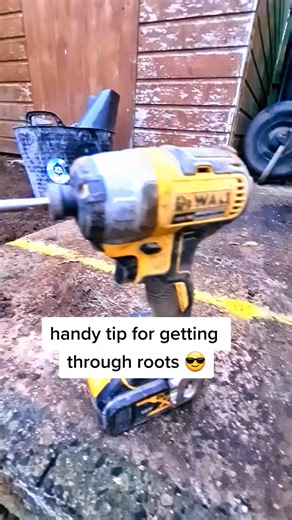 handy tip to get through awkward roots when digging a post hole #fyp #dewalt #roots #post #posthole #howto #tips | Robert H. Blair | Facebook