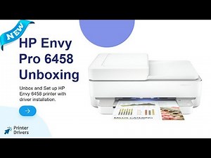 HP Envy Pro 6458 Printer Unbox/Set Up | How To Unpack HP Envy Pro 6458
