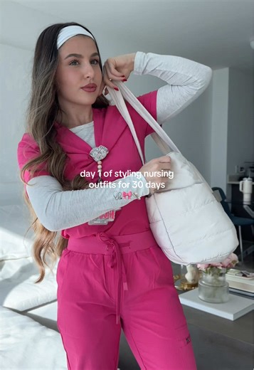 Cozy Pink Scrubs: Stylish Nursing Outfit Inspiration