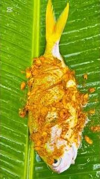 Banana Leaf Wrapped Fish | Traditional Outdoor Cooking Recipe#foryou