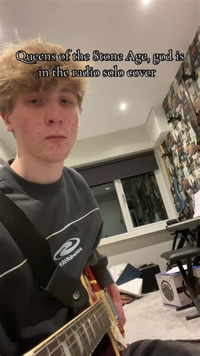 Qotsa God us in the radio solo cover #guitarcover #rockmusiktiktok #qotsa