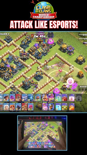 Attacking Like an Esports Player! Root Rider Army Dominates Ranked Mode 🔥 Ever wondered how Esports players attack in Clash of Clans? Watch me use the Root Rider Army Strategy just like pro players in the Clash of Clans World Championship 2025! This attack shows perfect troop control, spell timing, and hero pathing — all key to dominating Ranked Mode, CWL, and Legend League. If you want to attack like a pro esports player, this Root Rider army is for you! ⚔️ Army Used: Queen Warden Walk with Ro