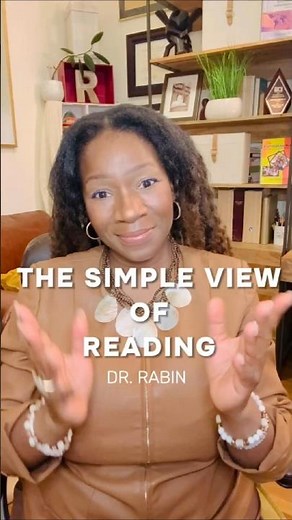 Learn the SIMPLE VIEW of Reading/Dr. Rabin #shorts #literacy #scienceofreading