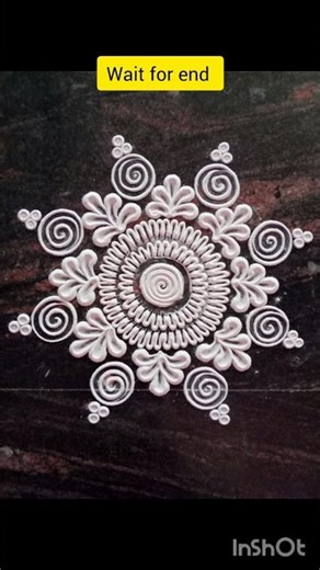 Latest Satisfying Rangoli Designs #beautiful #small#dailyrangoli