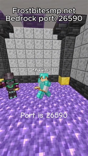 Join the frostbite SMP today at frostbitesmp.net!