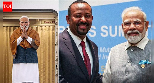 PM Modi Lands In Addis Ababa, Indian Diaspora In Ethiopia Awaits To Meet PM