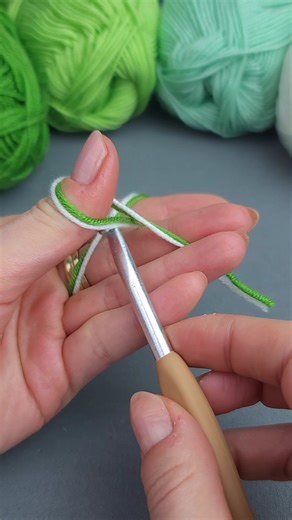 Amazing foundation chain tutorial 💚🤍 | Aslı ile El Sanatları