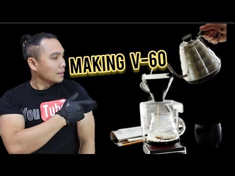 Making V-60 Filtered Coffee Using Ethiopia Beans ||RamzpOfficial||