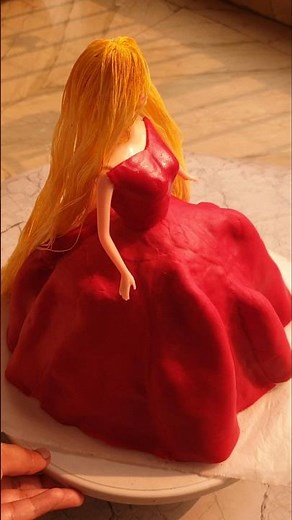 Easy and beautiful disney Princess doll cake tutorial for you