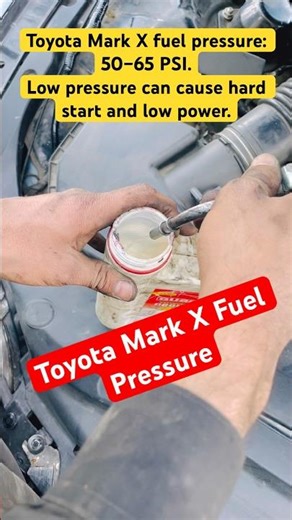 How to cheek fuel pump pressure What Is the Fuel Pump Pressure of the Toyota Mark X? | Normal PSI
