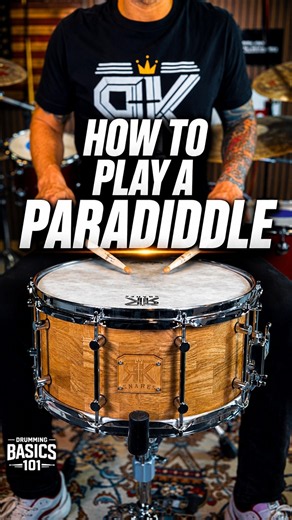 How to Play A Paradiddle Drum Rudiment Beginner Drum Lesson 🥁 #drums