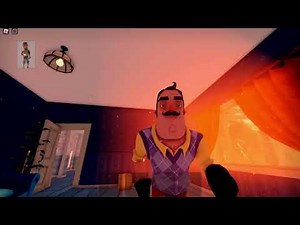 HELLO NEIGHBOR ALPHA 2 REMAKE NEIGHBOR JUMPSCARE ROBLOX