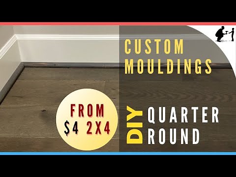DIY - Make your own Quarter Round Moulding from 2x4s | Budget Project!