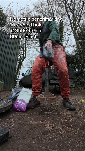 Isometric Testing 80mm Gods of Grip Pinch #grip #gripstrength #griptraining #armilfting