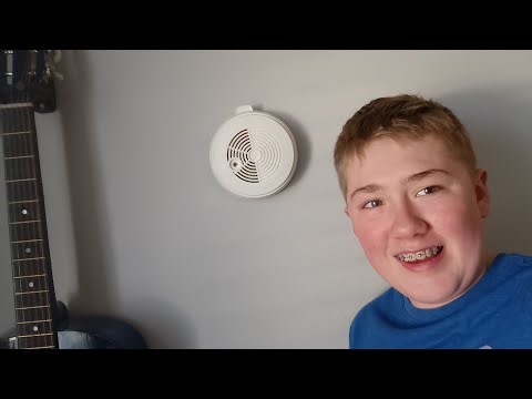 My first alert fire alarm on my wall for alarm collection video part 1