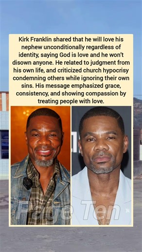 Kirk Franklin: Unconditional love, grace, consistency, compassion. God is love #kirkfranklin #shorts