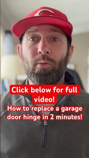 How to replace a garage door hinge in 2 minutes, no fluff! #garagedoorrepair #garagedoorhinge