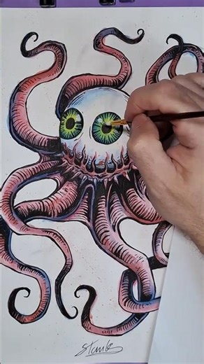 Drawing the OCELLUS from ALIEN EARTH Pt.1 #alienearth #alien #art