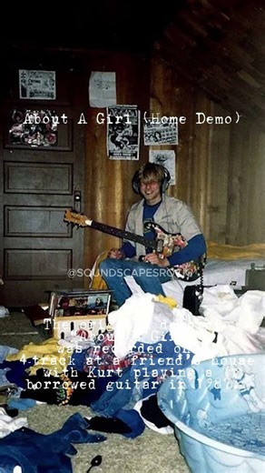 Kurt Cobain recorded this hit on a $100 machine 🎸 #nirvana #grunge #kurtcobain