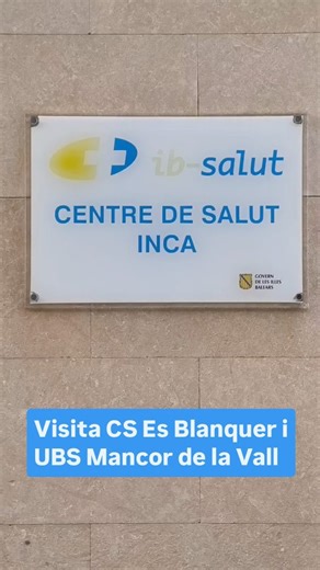 APMallorca | 📍La consellera de Salut visita al CS Es Blanquer i UBS Mancor de la Vall 📍 La zona bàsica de salut Es Blanquer té 26.048 targetes... | Instagram
