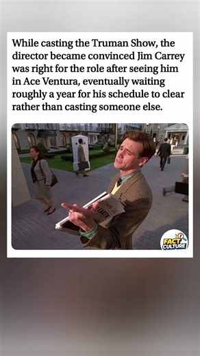 The incredible reason The Truman Show waited an entire year for Jim Carrey! 📺😲 #JimCarrey #movie