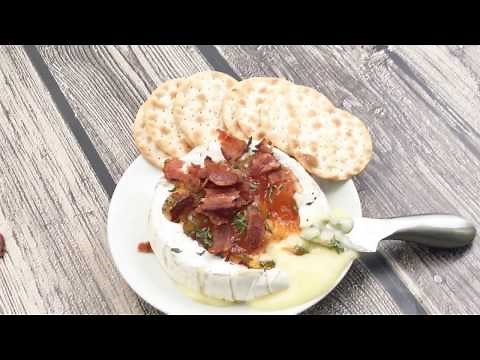 Quick microwave baked brie