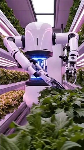 AI Robot Shaping Flower Branches