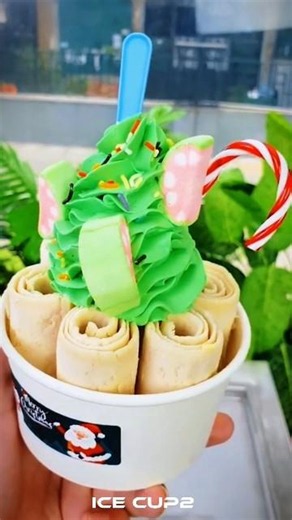 Making Ice Cream Rolls From Soda! 🍦🥤 So Satisfying to Watch!#icecream #rolledicecream