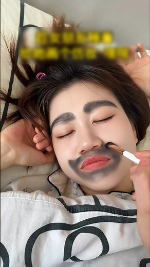 Hilarious! Husband Draws Beard & Mustache on Wife’s Face