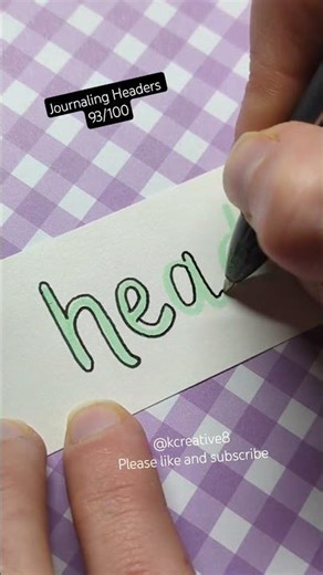 Journaling Headers 92/100