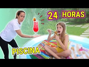 24 HOURS IN THE POOL 💦 I CAN'T GET OUT OF THE WATER 😱 I'M THE QUEEN ALL DAY LONG Daniela DivertiGuay