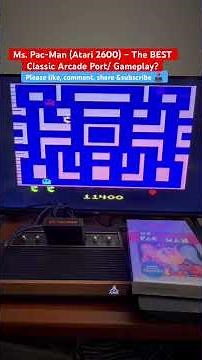 Ms. Pac-Man (Atari 2600) – The BEST Classic Arcade Port/ Gameplay? 🕹️😎 #retrogaming #atari