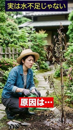 The soil in that garden may be so bad that trees wither. #shorts #gardener