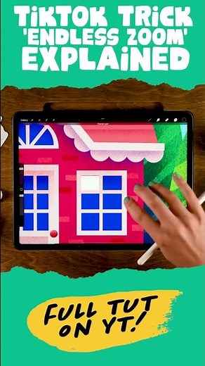 Endless Zoom Art Explained! #shorts