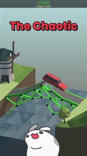 NOOB vs PRO: Epic Poly Bridge Challenge! #meme #shorts