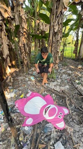 I Found a Lotso Kite in the Trash #kite #finding #foundit #kiteseason