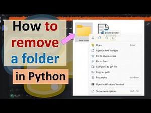 How to remove a folder in Python