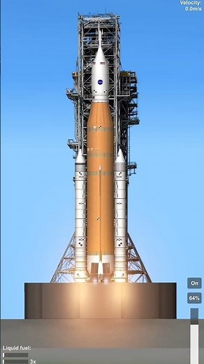 SFS Artemis 2, SLS rocket #sfs #spaceflightsimulator