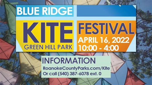 12 shares | Get ready for the 21st annual Blue Ridge Kite Festival! On Saturday, April 16th at Roanoke County's Green Hill Park enjoy a free event featuring the Richmond Air Force Kite Club, crafts, and food trucks. Roanoke County Parks, Recreation and Tourism Roanoke County, Virginia | Roanoke Valley Television - RVTV | Facebook