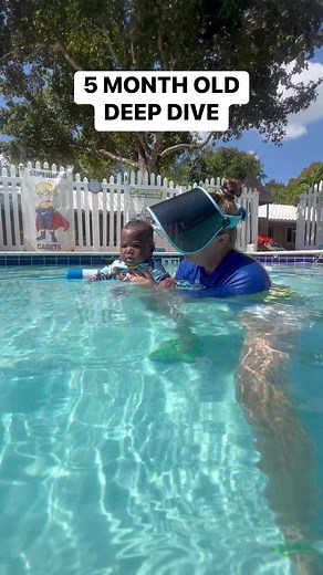 INFANTS HAVE A NATURAL BEATH HOLD INSTINCT BETWEEN 1-7 MONTHS. DEEP DIVES ARE GREAT FOR BREATH CONTROL! | Superhero Swim Academy