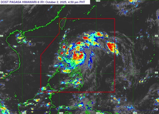 BAGYONG #PAOLOPH UPDATE: Ayon sa PAGASA, bahagyang lumakas ang bagyong Paolo at naglalakbay patungong west northwestward ng Philippine Sea. Narito ang latest TROPICAL CYCLONE WIND SIGNALS (TCWS) as of 5:00 PM, 2 Oct. 2025. 🔴SIGNAL NO. 2 [LUZON] Isabela, the northern portion of Quirino (Maddela, Aglipay, Cabarroguis, Saguday, Diffun), the northern portion of Nueva Vizcaya (Diadi, Bagabag, Quezon, Solano, Villaverde, Ambaguio, Bayombong, Kasibu), Kalinga, Mountain Province, Ifugao, and the northe