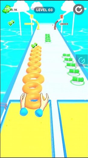 Donuts That Reach the Sky ☁️🍩 Donut Stack 3 Level #DonutStack #DonutTower
