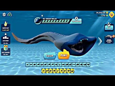 Hungry Shark Evoulation New El Gran Maja shark Coming Soon | All 28 Sharks Unlocked End Gameplay Mod