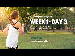 🏃‍♂️ COUCH TO 5K - WEEK 1 DAY 3 | Beginner Running Program