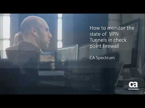 How to monitor the state of VPN Tunnels in check point firewall